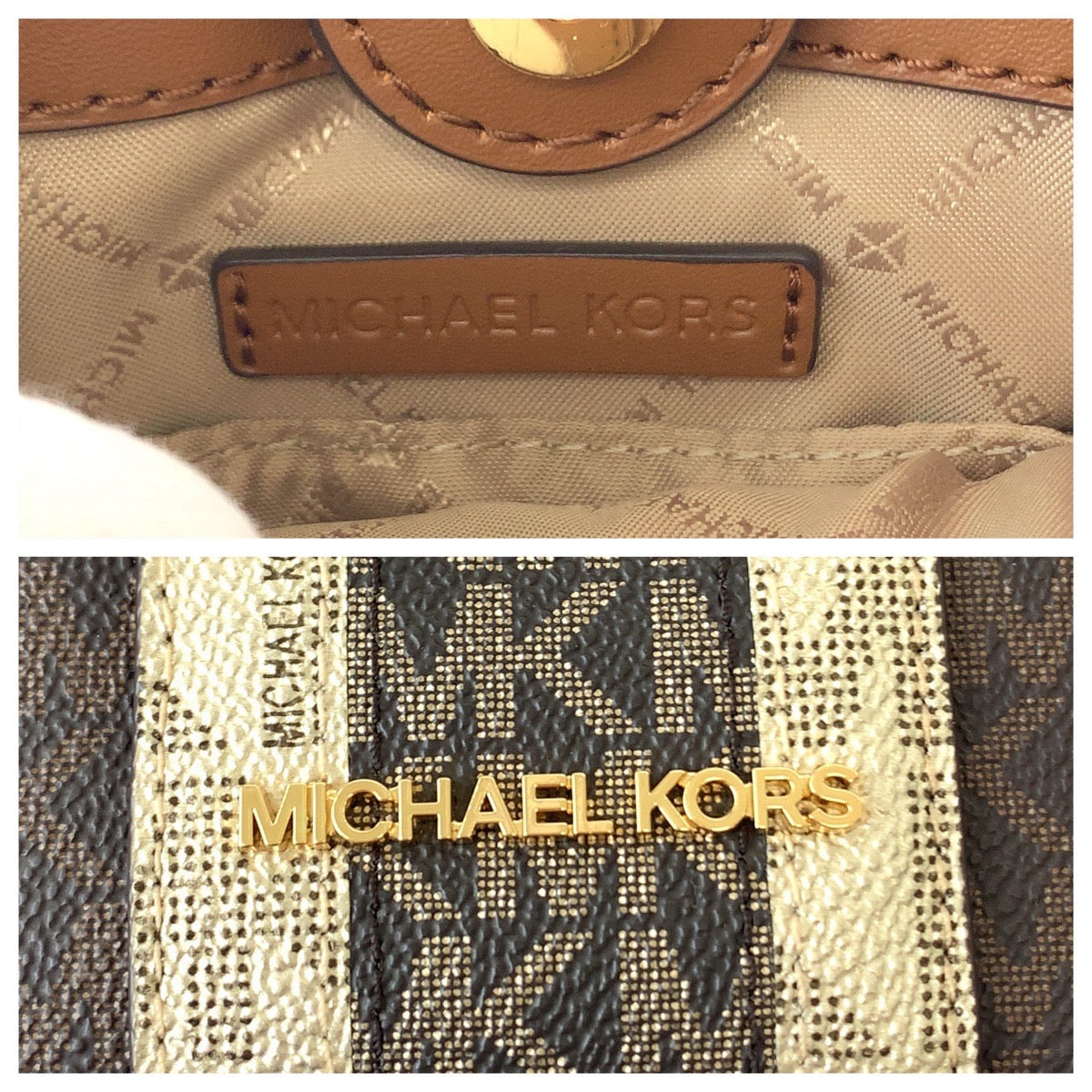 Michael Kors Brown PVC Shoulder Handbag