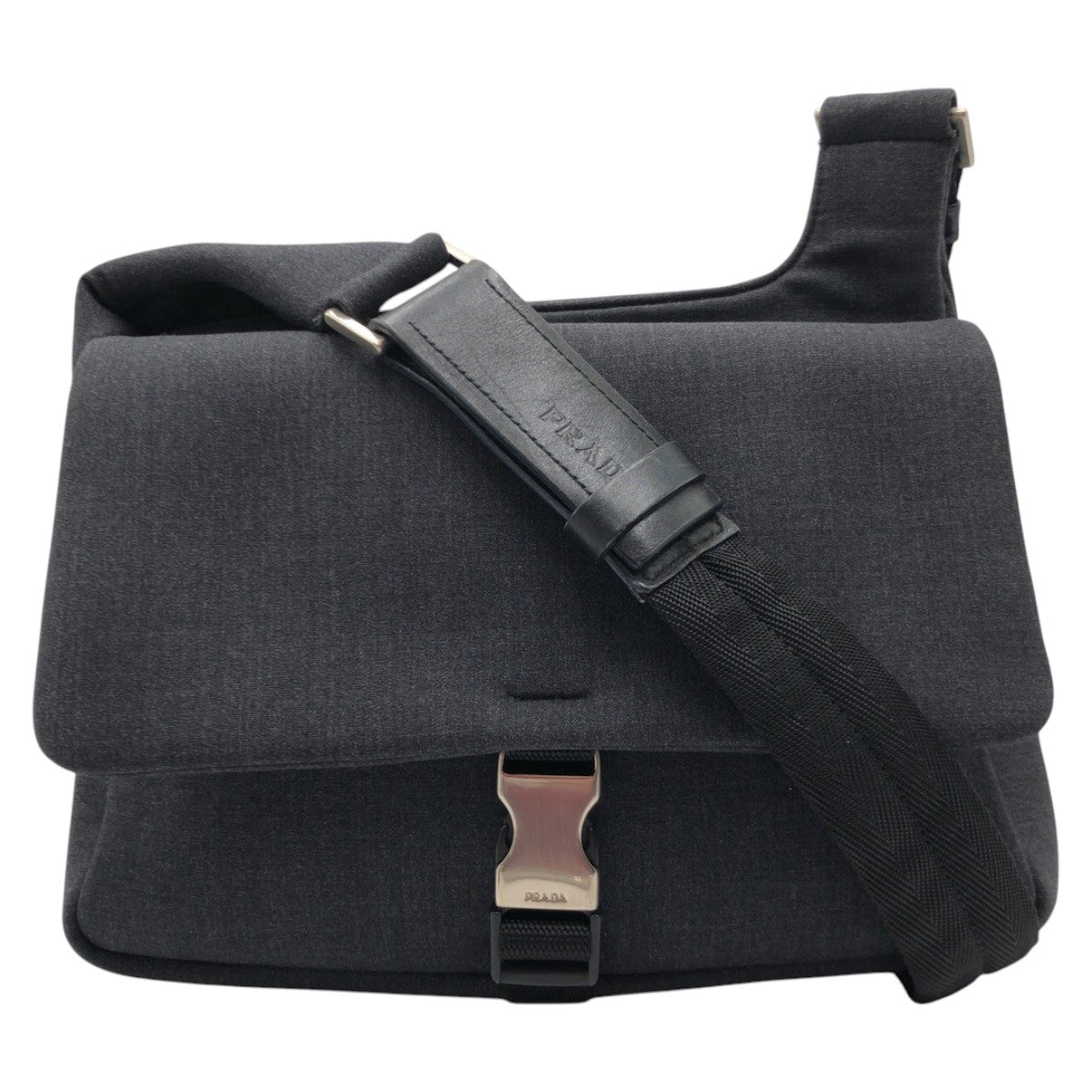 Prada Wool Shoulder Messenger Bag