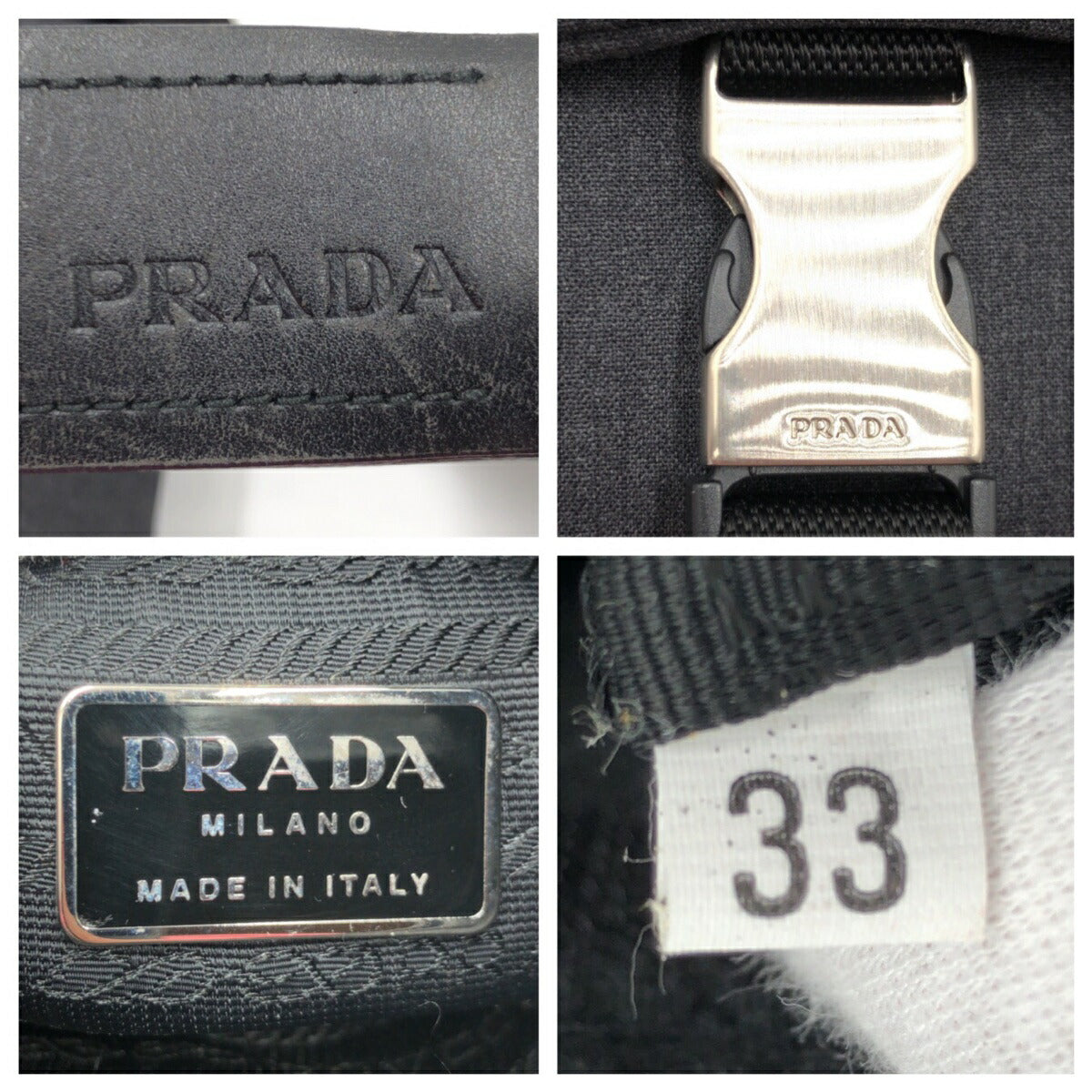 Prada Wool Shoulder Messenger Bag