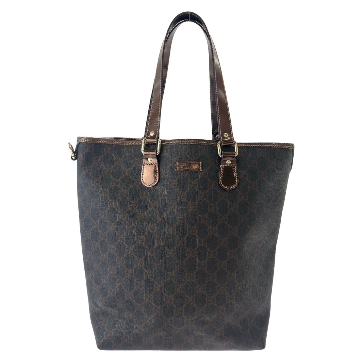 Gucci GG Supreme Canvas Tote Bag Brown