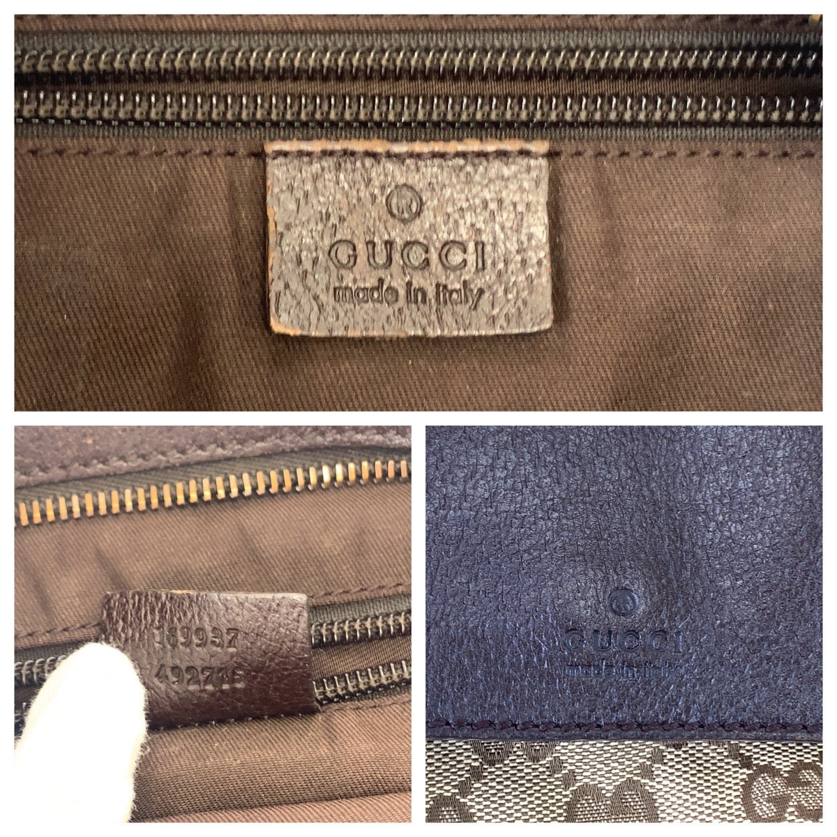 Gucci GG Canvas Shoulder Bag 169937 in Very Good Condition