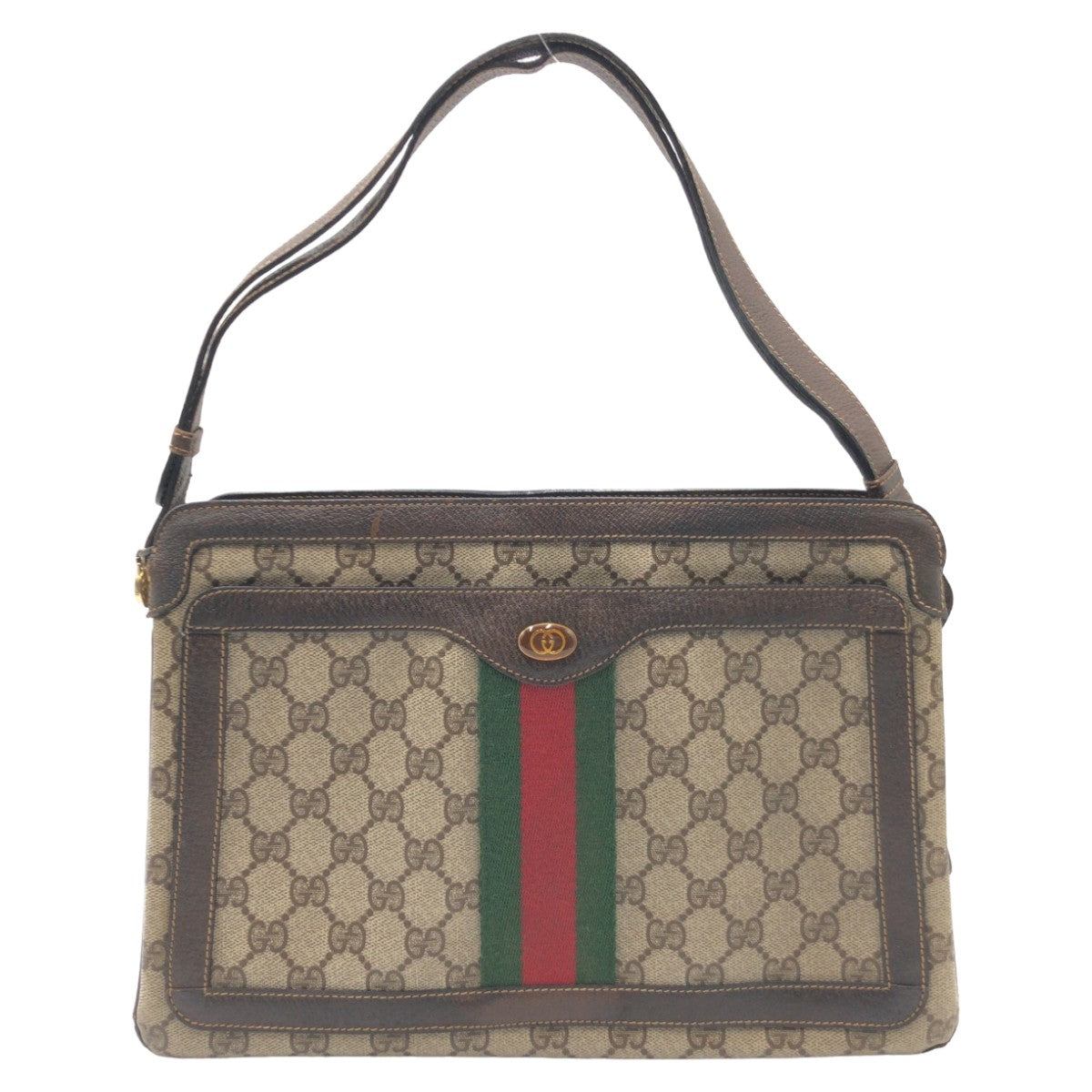 Gucci Vintage GG Supreme Canvas Shoulder Bag 523354 in Very Good Condition