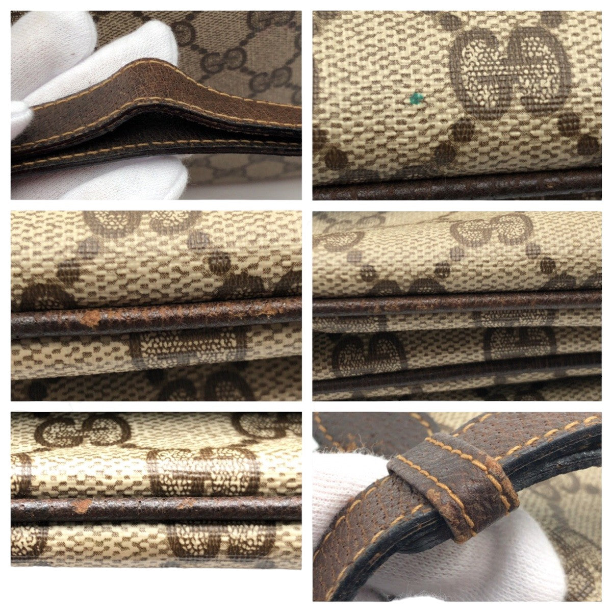 Gucci Vintage GG Supreme Canvas Shoulder Bag