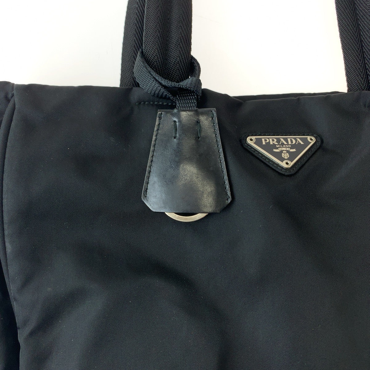 Prada Nylon Tessuto Logo Tote Bag