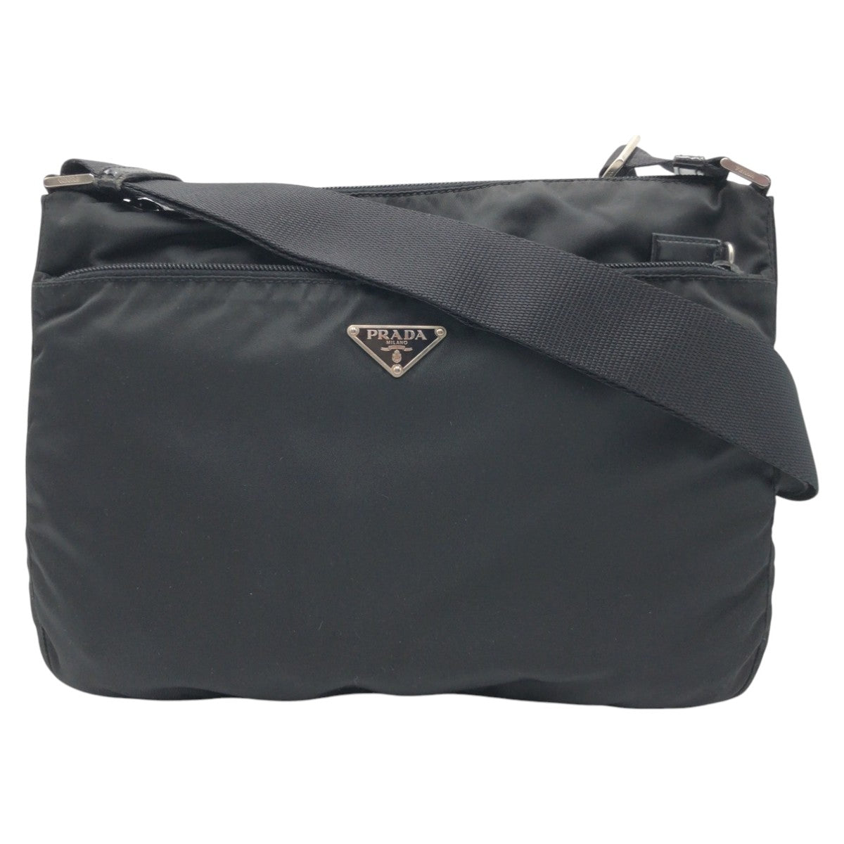 Prada Nylon Tessuto Triangle Logo Shoulder Bag