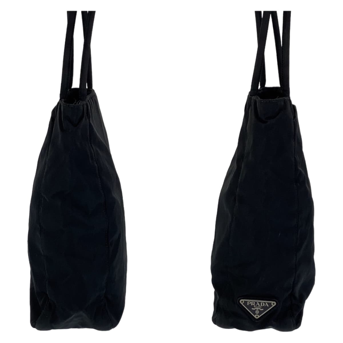 Prada Nylon Tessuto Triangle Logo Tote Bag