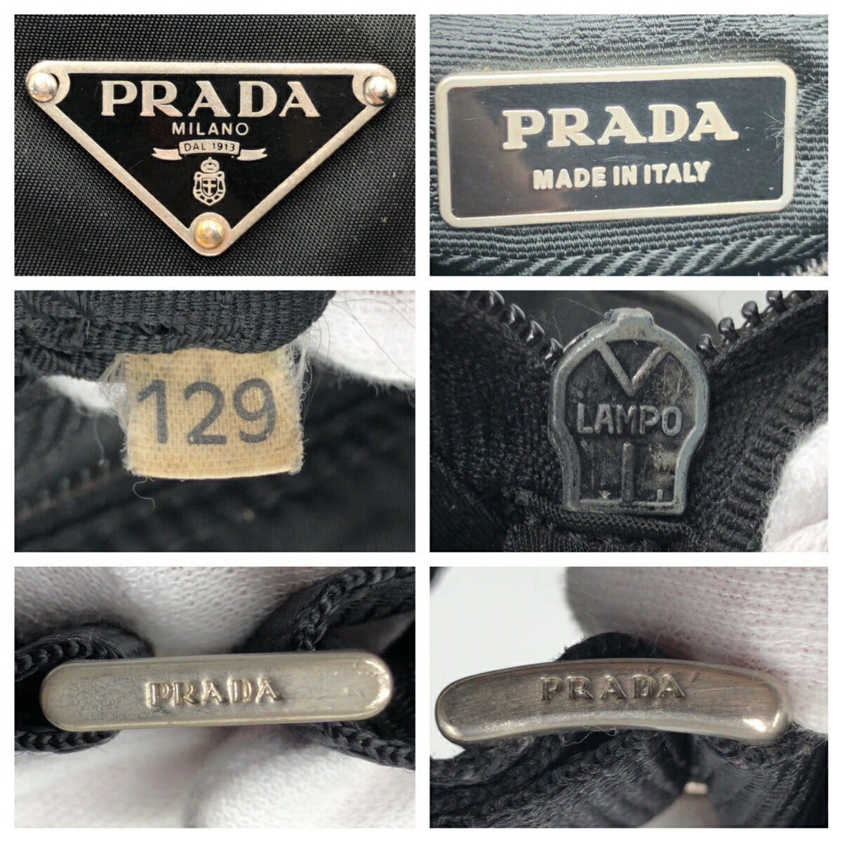 Prada Nylon Tessuto Logo Shoulder Bag