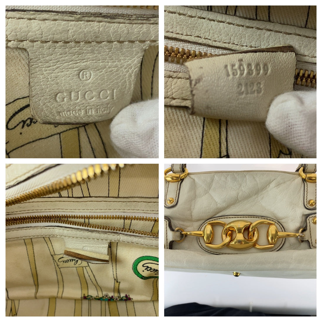 Gucci Bamboo Horsebit Leather Handbag