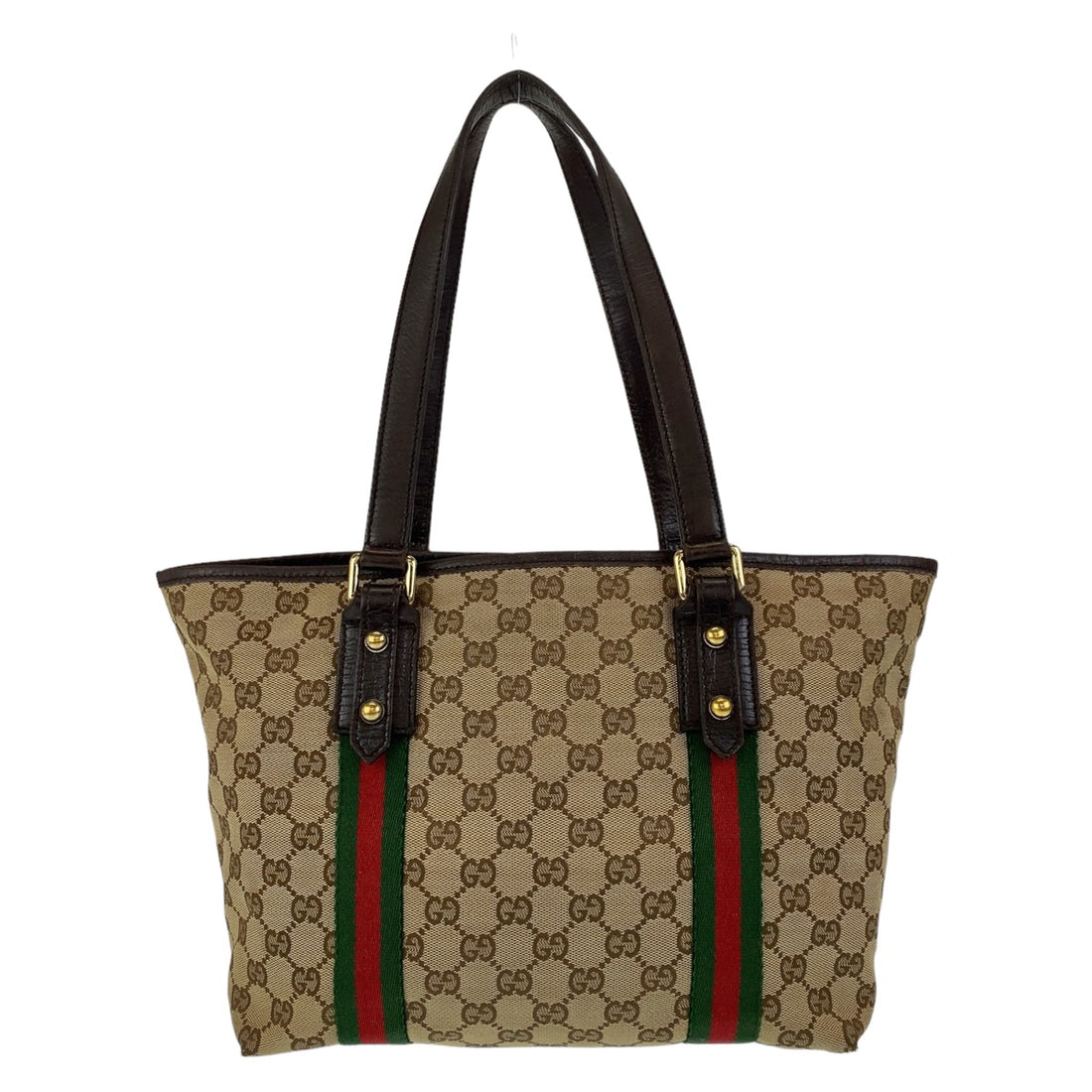 Gucci GG Canvas/Leather Tote Bag 137396