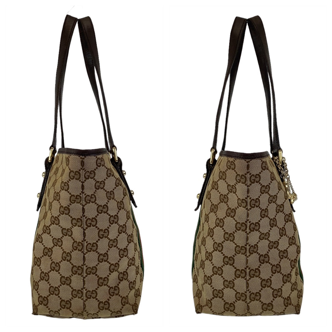 Gucci GG Canvas/Leather Tote Bag 137396