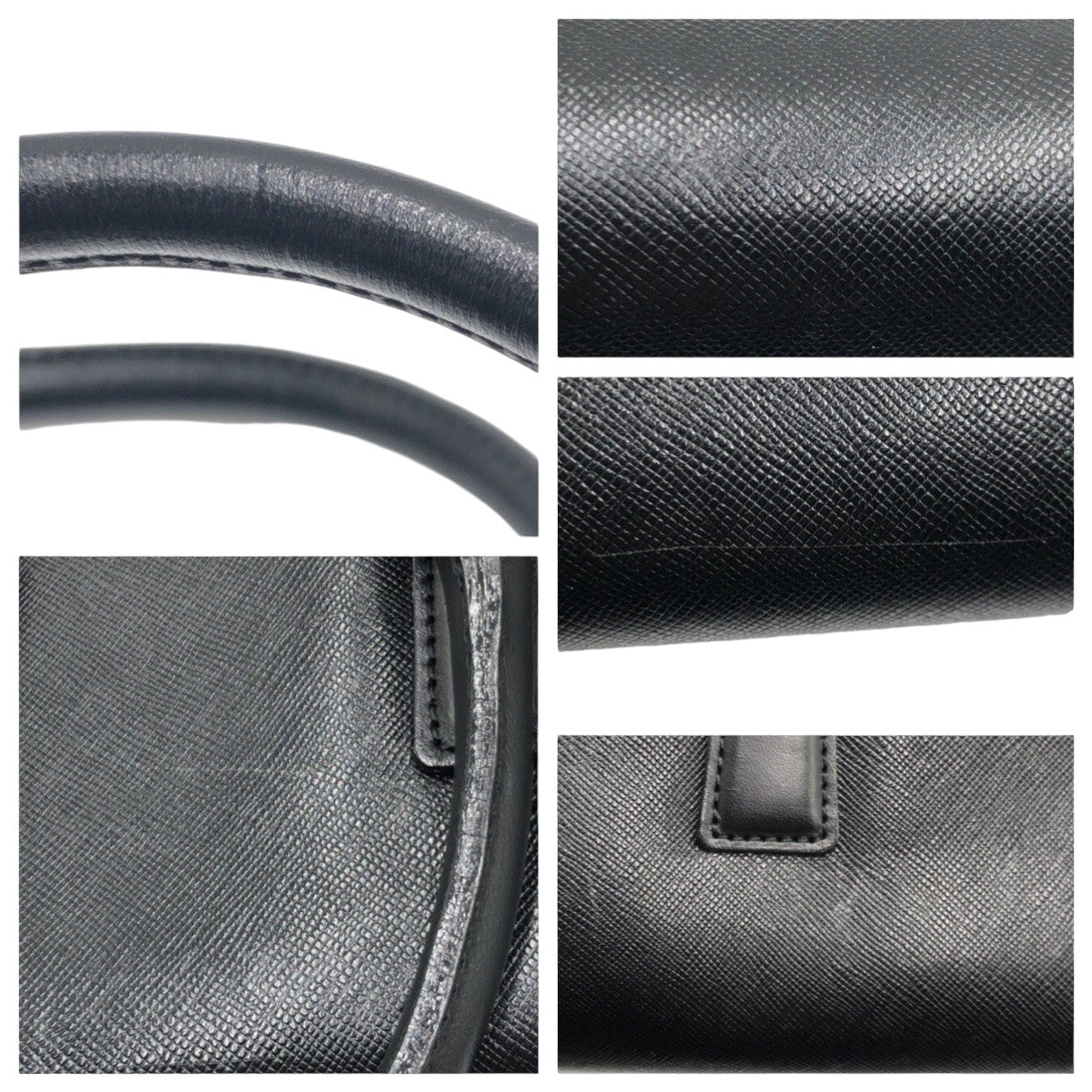 Burberry Leather Handbag Black Check