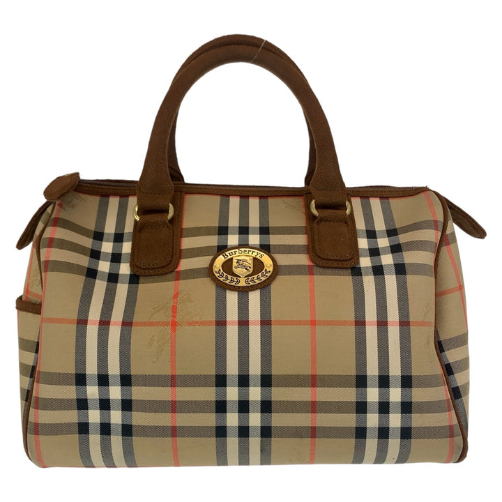 Burberry Nova Check Shadow Horse Canvas Handbag