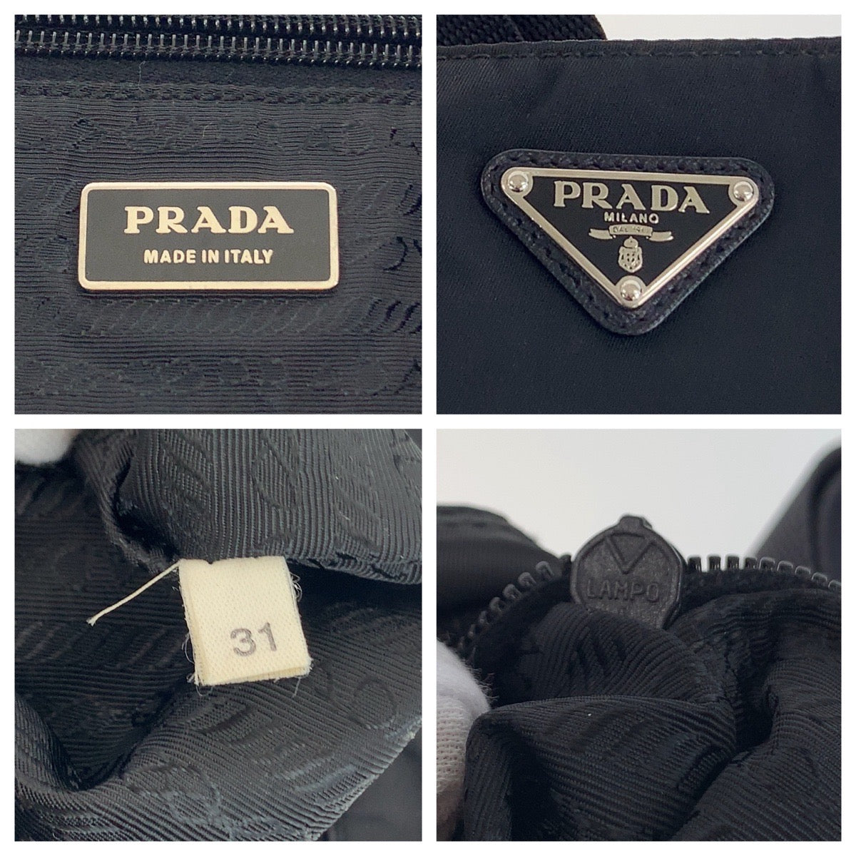 Prada Nylon Tessuto Triangle Logo Plate Messenger Bag 407316 in Great Condition