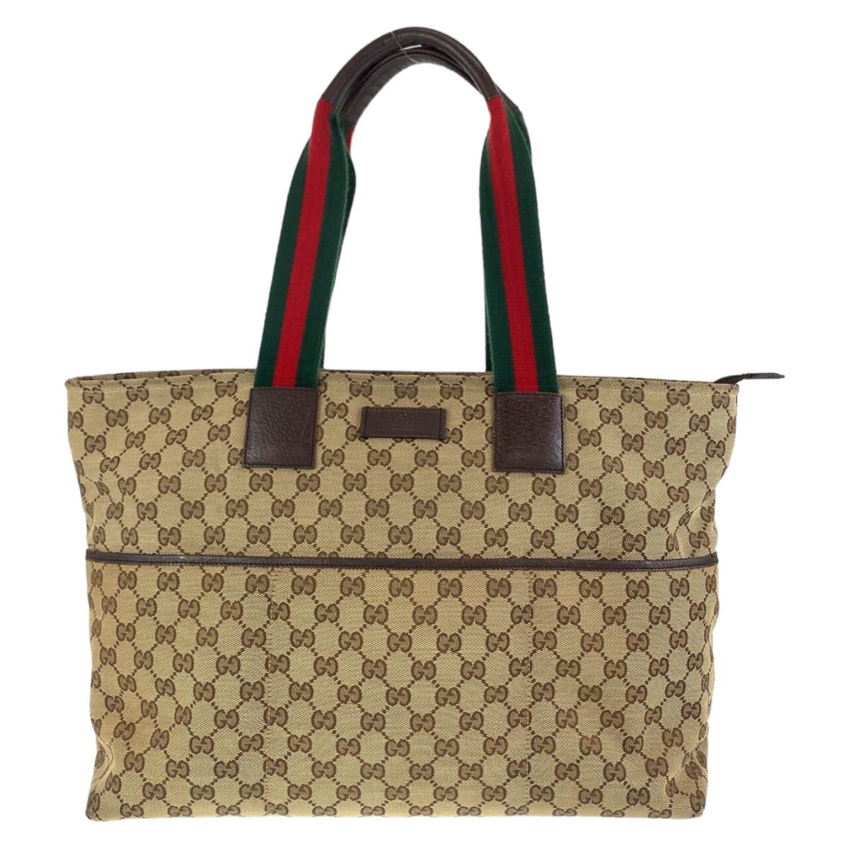 Gucci GG Canvas Beige Multicolor Tote Bag 155524 in Very Good Condition