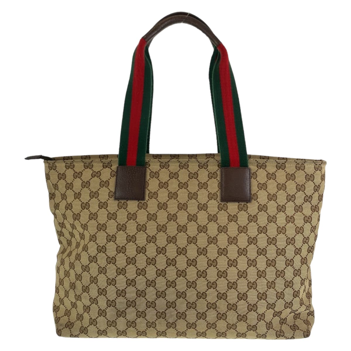 Gucci GG Canvas Beige Multicolor Tote Bag 155524 in Very Good Condition