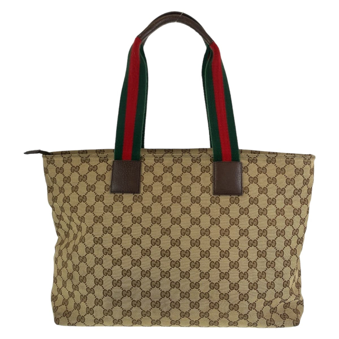 Gucci Beige Multicolor GG Canvas Tote Bag