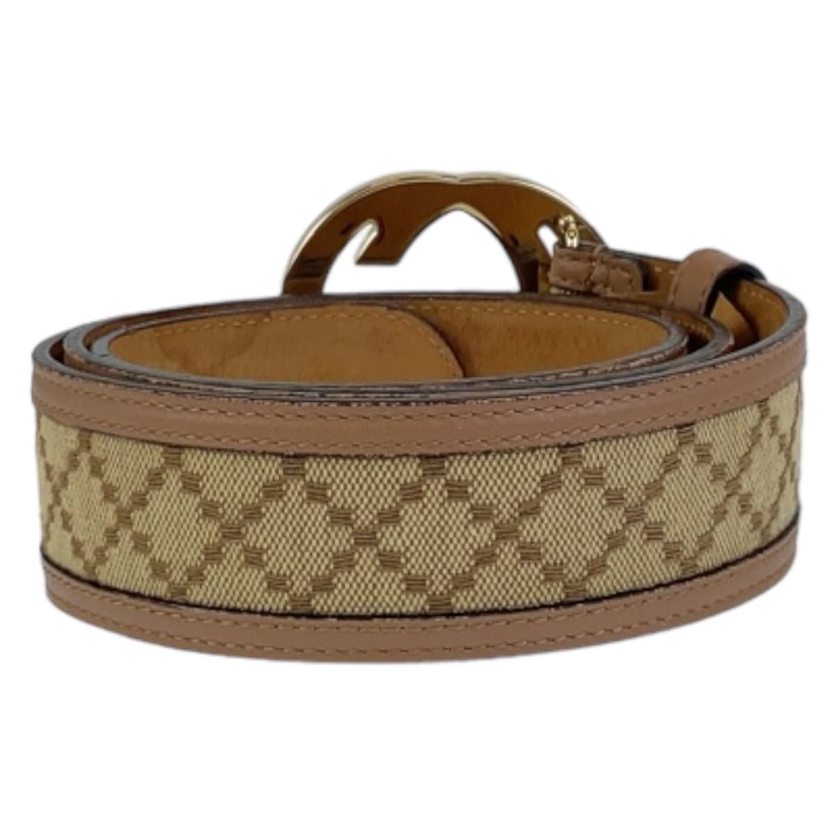 Gucci Interlocking G Canvas/Leather Belt