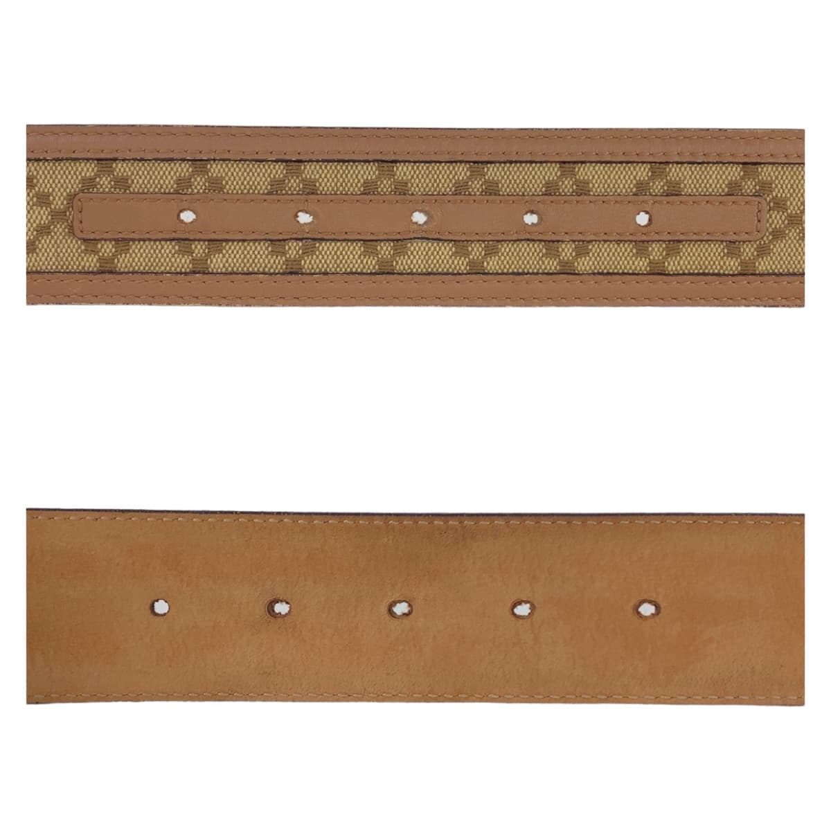 Gucci Interlocking G Canvas/Leather Belt