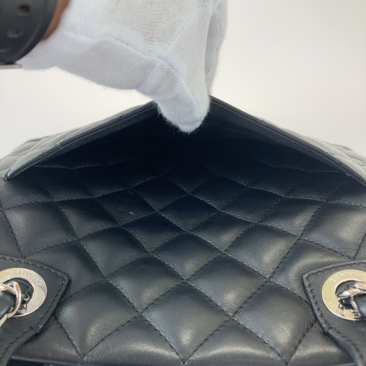 Chanel Lambskin Matelasse Coco Mark Tote Bag in Great Condition