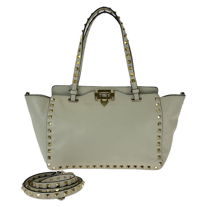 Valentino Rockstud Leather Tote Bag