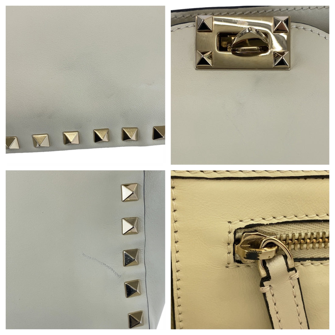 Valentino Rockstud Leather Tote Bag