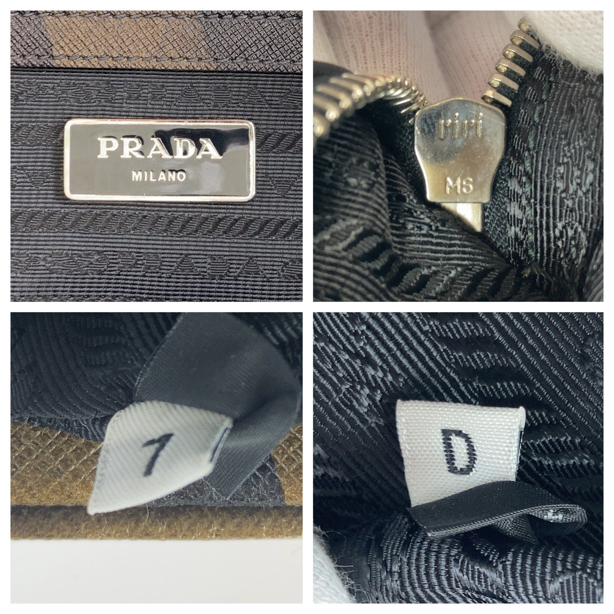 Prada Saffiano Camouflage Leather Business Bag Briefcase in Very Good Condition