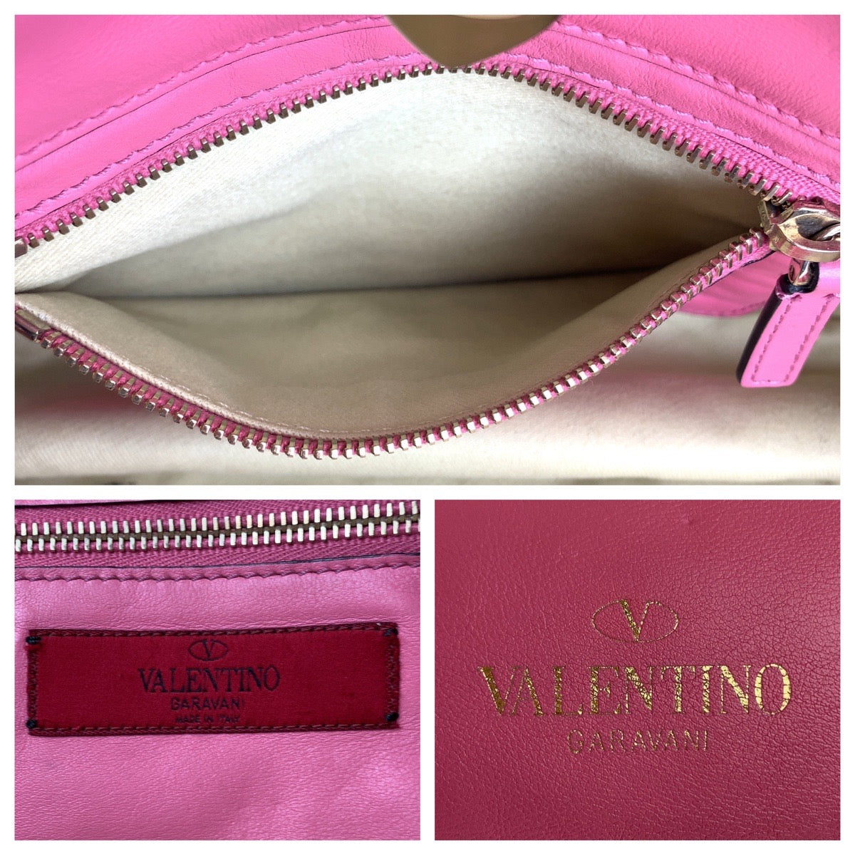 Valentino Rockstuds Leather Handbag in Very Good Condition