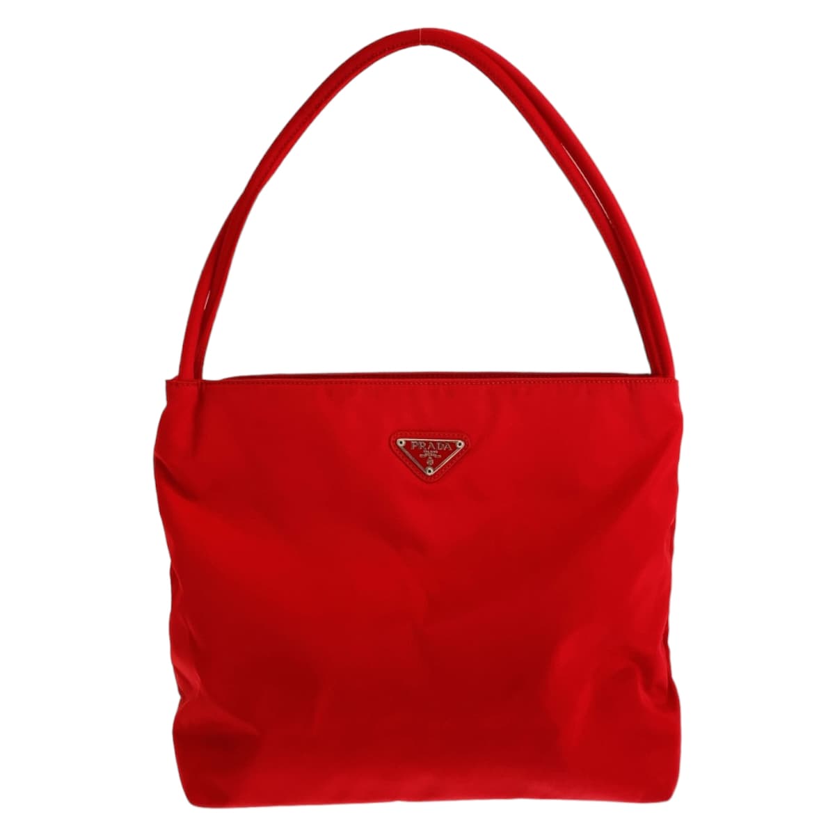 Prada Nylon Tessuto Triangle Logo Tote Bag