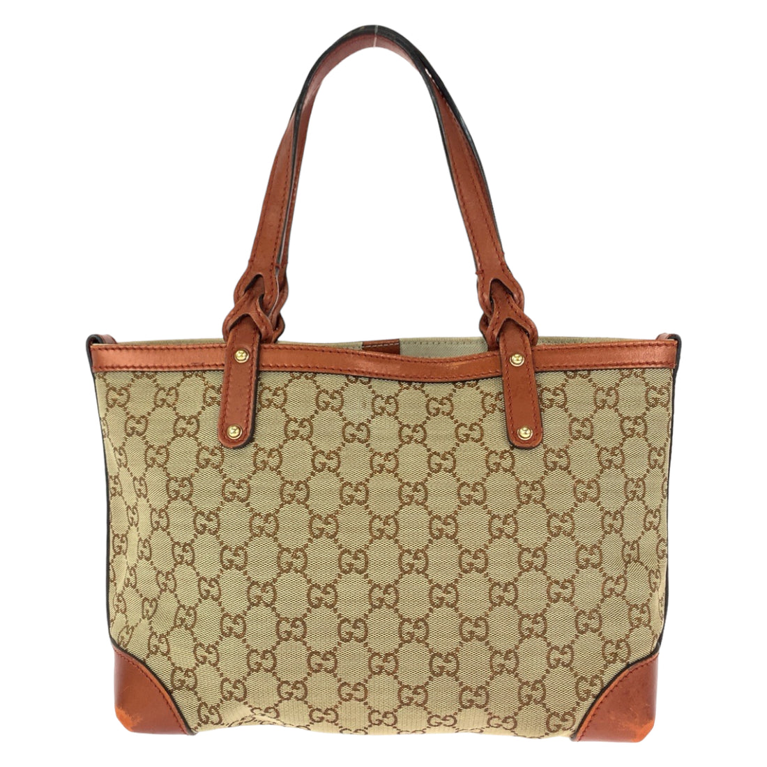 Gucci Diamante Brown Gold GG Canvas Tote Bag