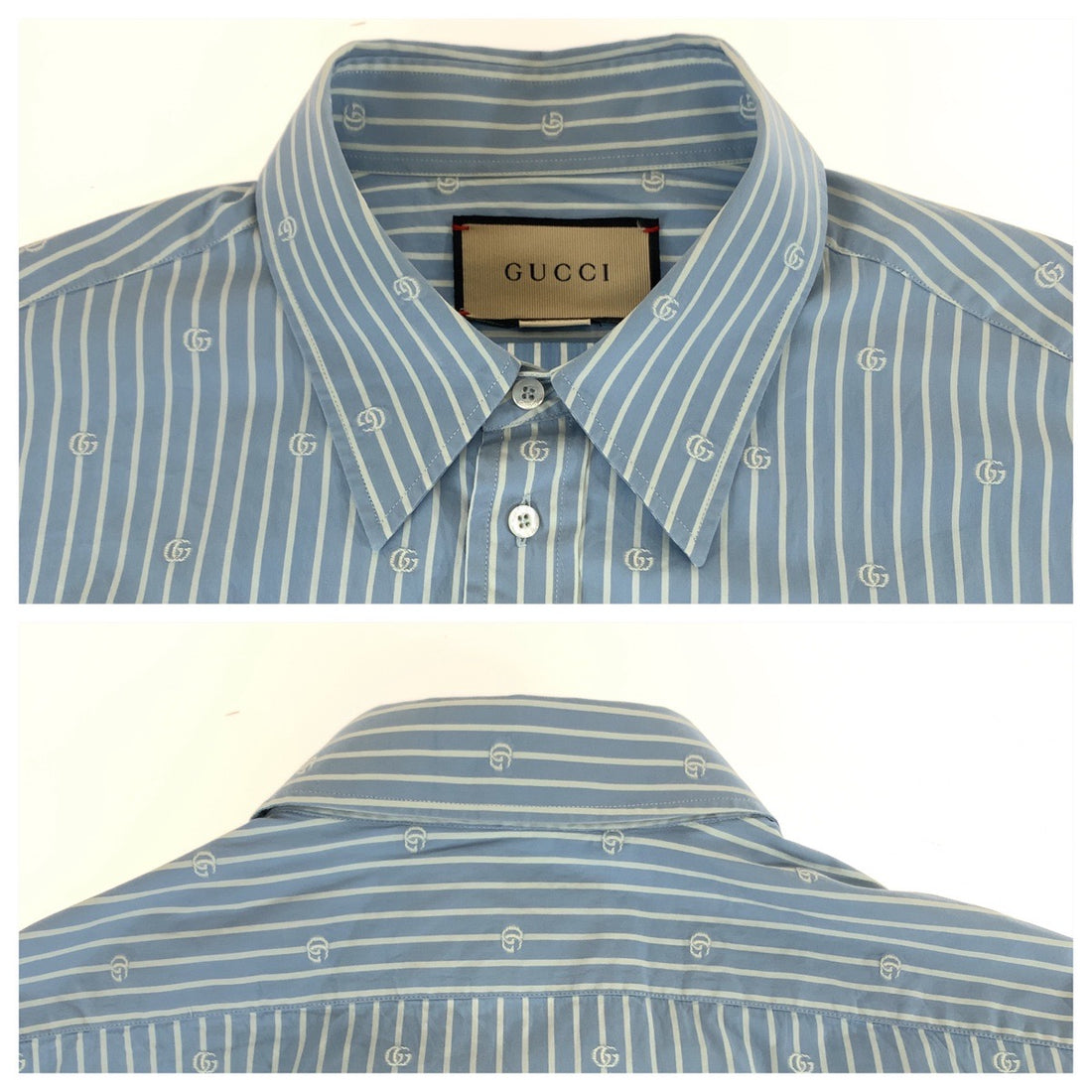 Gucci Cotton Interlocking GG Stripe Shirt