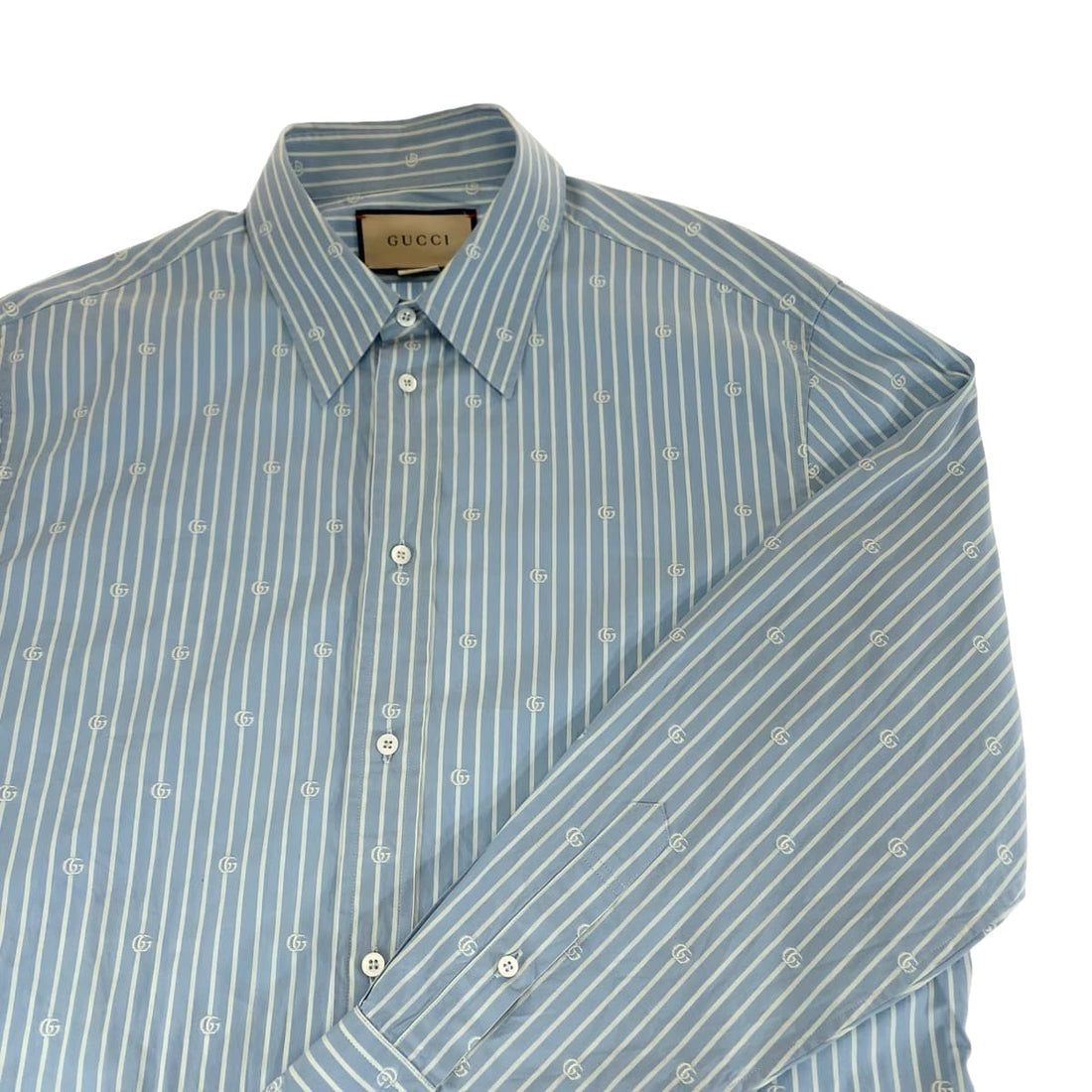 Gucci Cotton Interlocking GG Stripe Shirt