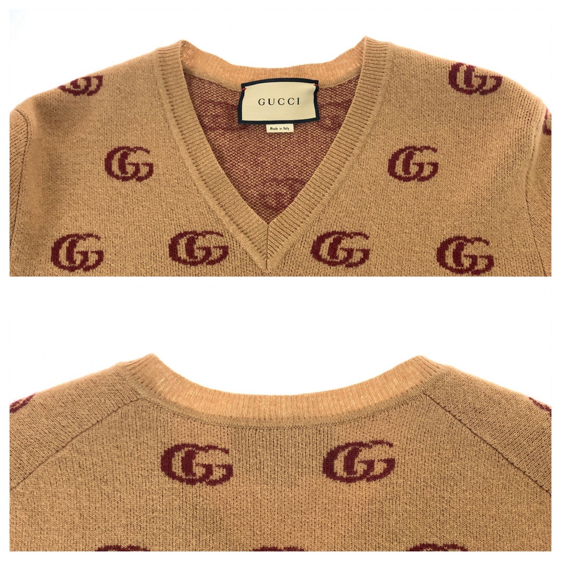 Gucci Marmont Interlocking Wool Knit Sweater in Excellent Condition