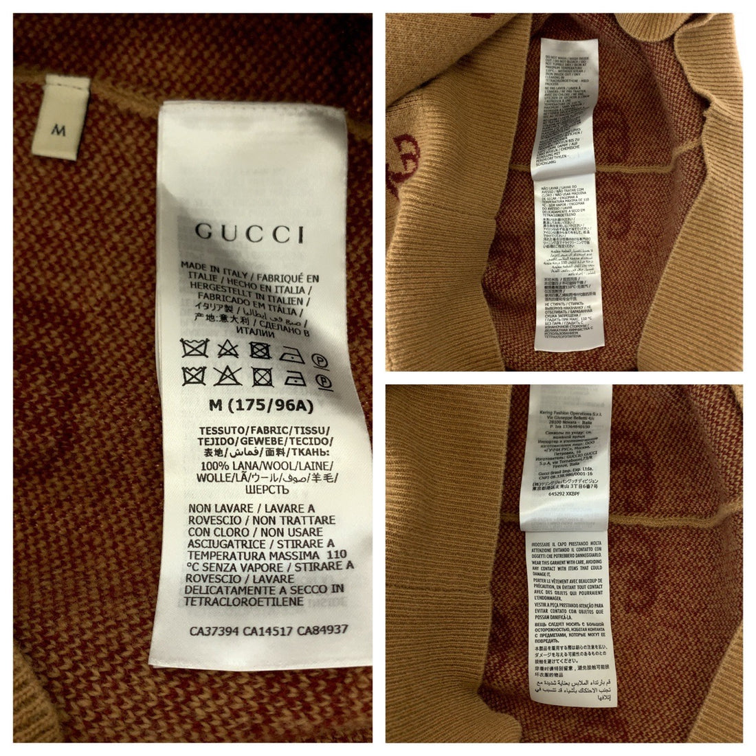 Gucci Marmont Interlocking Wool Knit Sweater in Excellent Condition