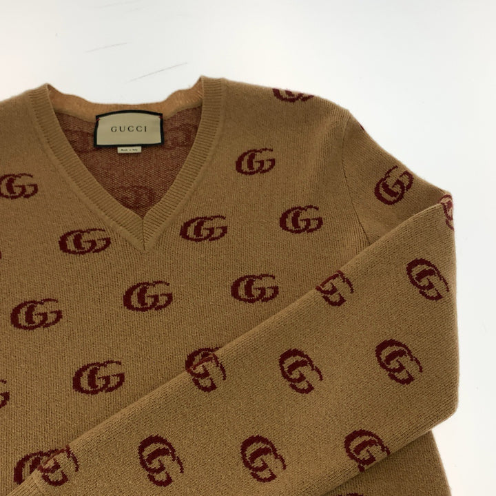 Gucci Marmont Interlocking Wool Knit Sweater in Excellent Condition