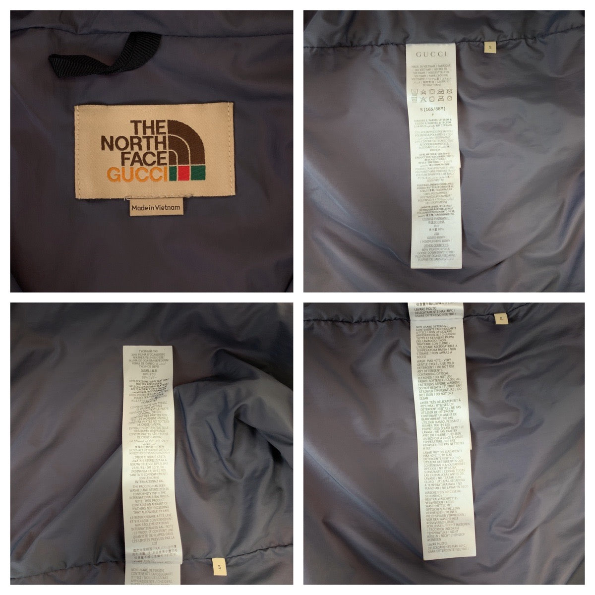 Gucci Nylon Mountain Parka S North Face Collaboration in Excellent Condition