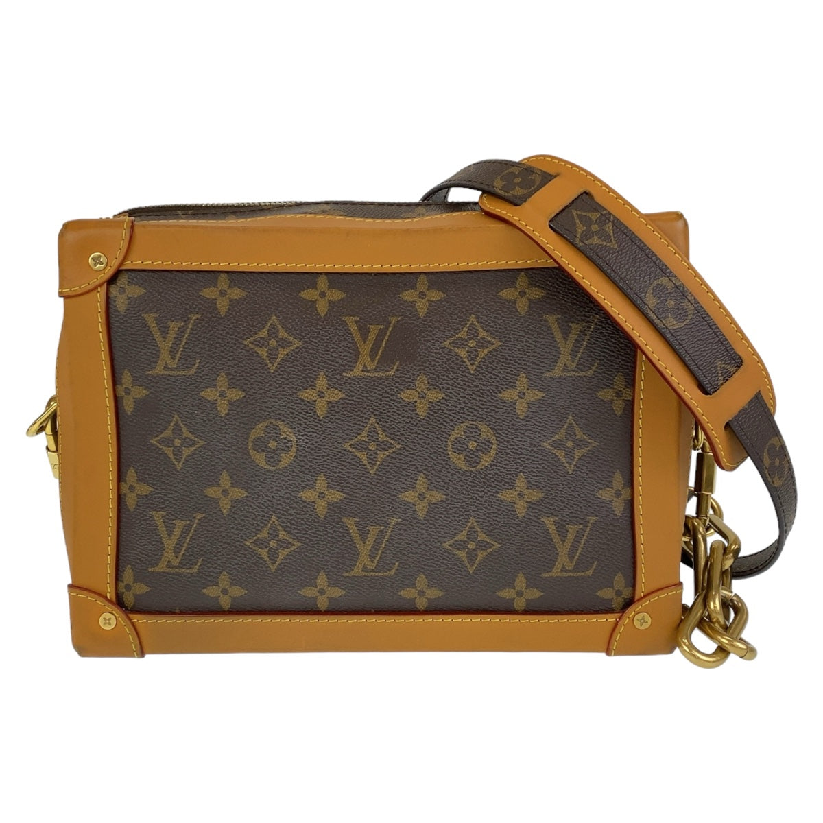 Louis Vuitton Monogram Soft Trunk PVC/Leather Shoulder Bag M44660 in Very Good Condition