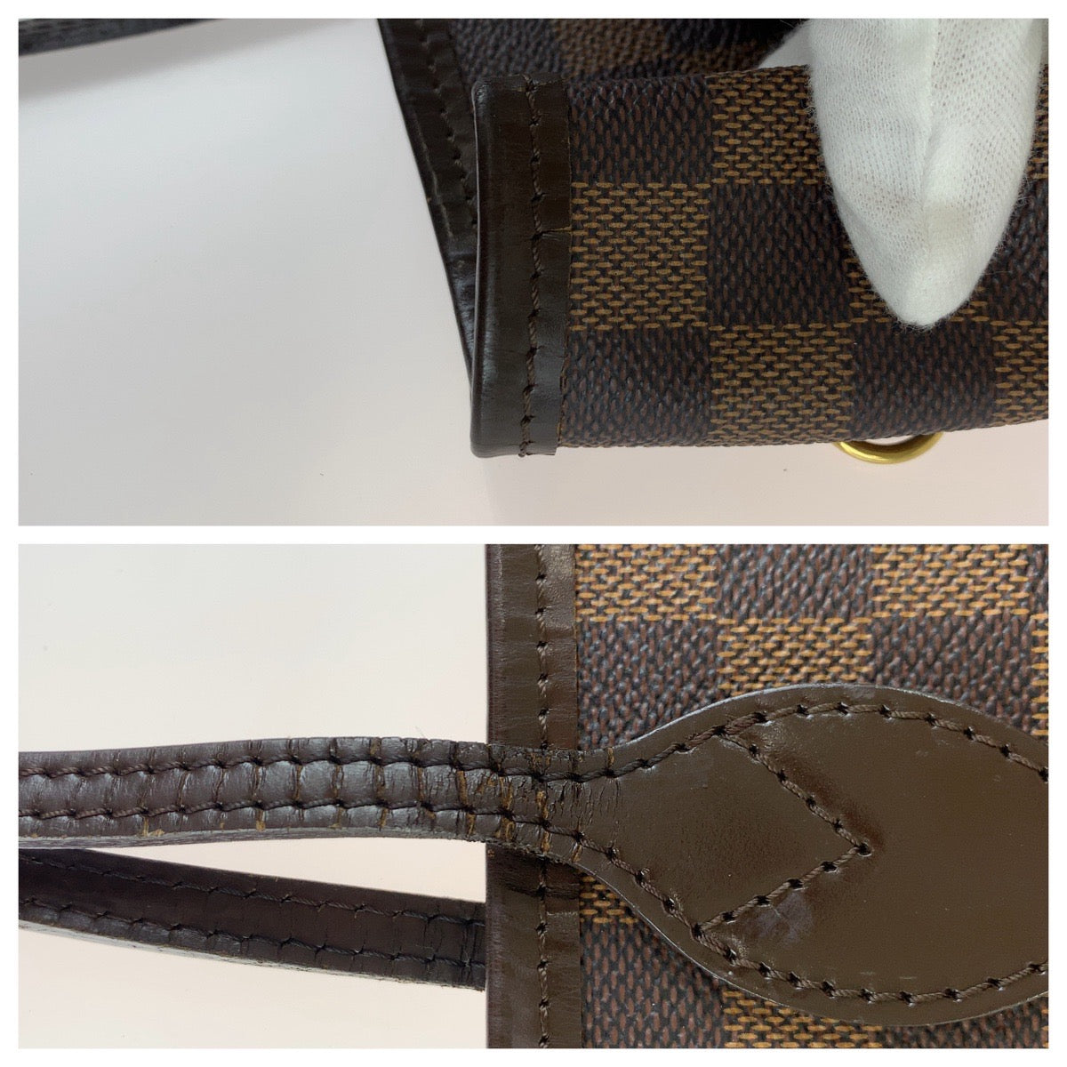 Louis Vuitton Damier Neverfull MM Tote Bag N41603 in Good Condition