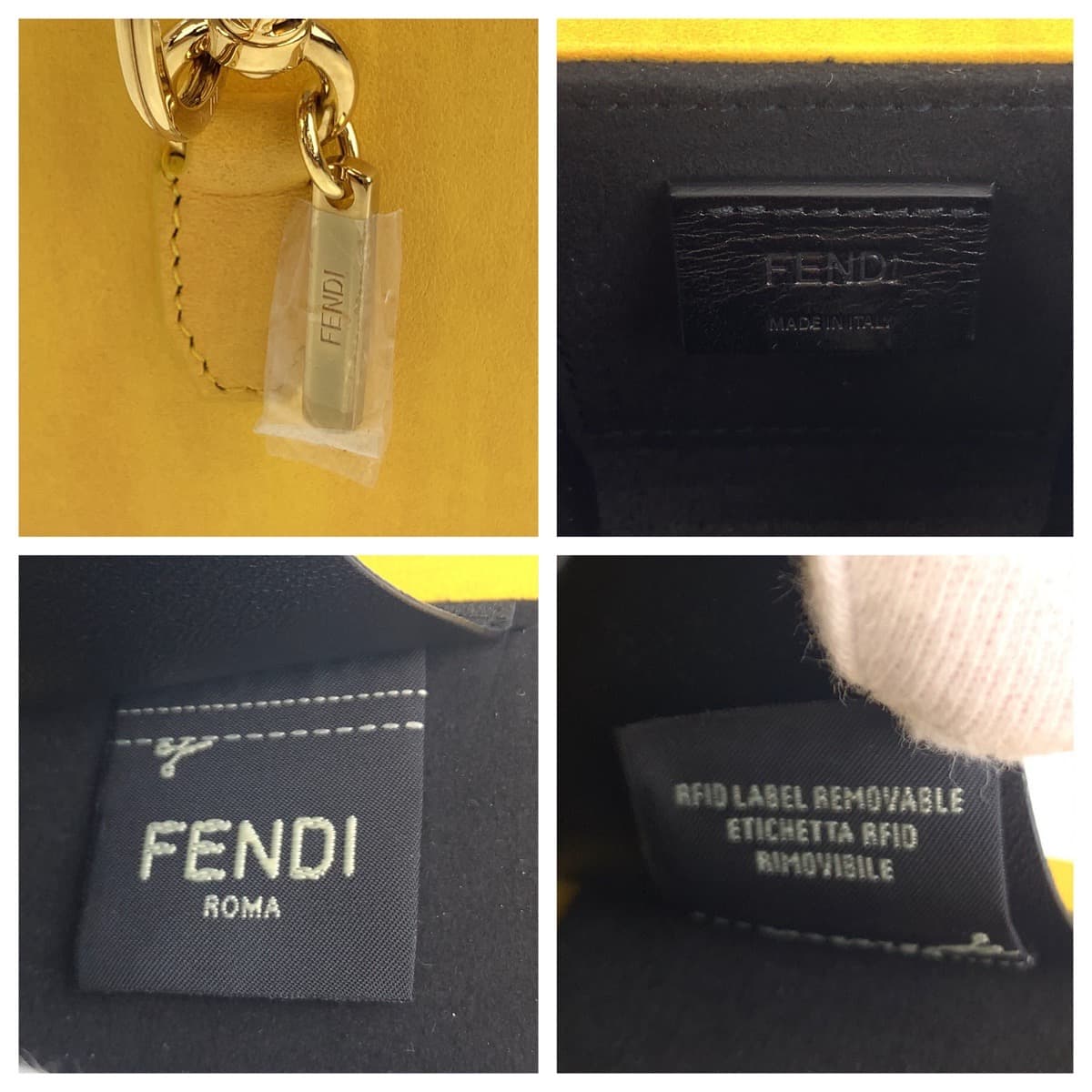 Fendi Leather Key Holder Box Key Charm in Great Condition