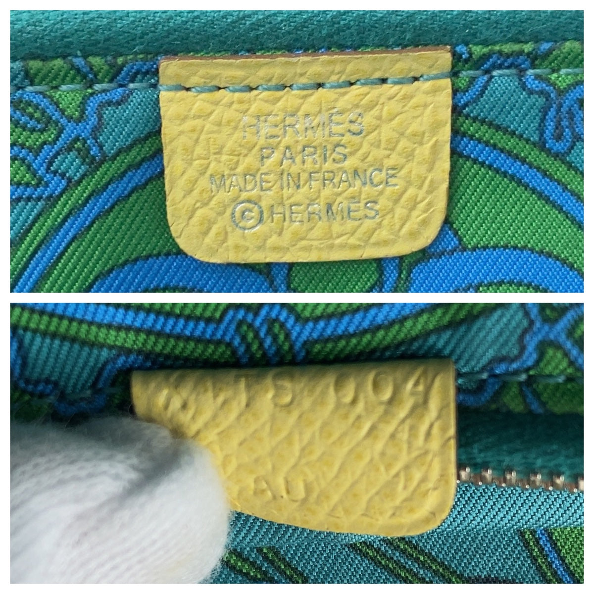 Hermes Azap Long Silk'in Yellow Long Wallet