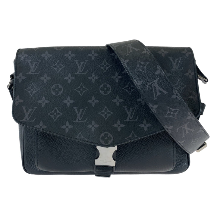 Louis Vuitton Taigarama Messenger Bag Black PVC/Leather