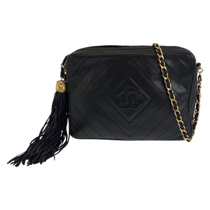 Chanel Vintage Lambskin Fringe Shoulder Bag