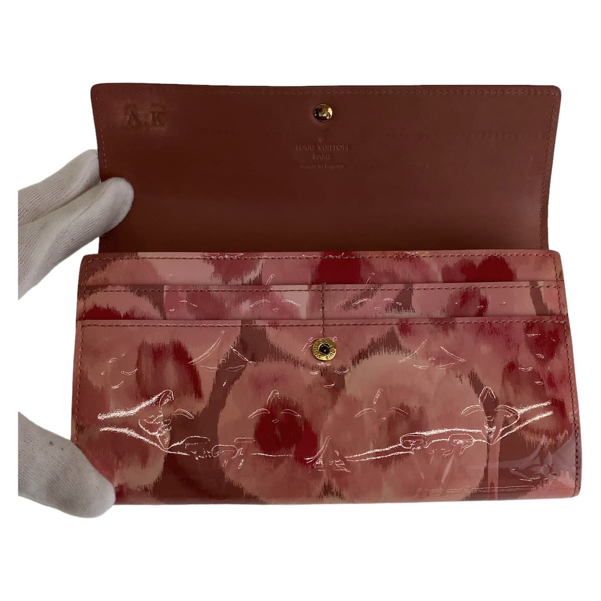 Louis Vuitton Vernis Ikat Flower Long Wallet M90022