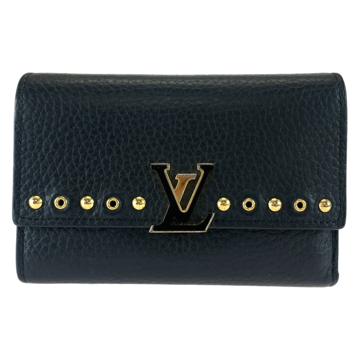 Louis Vuitton Capucines Leather Compact Wallet M64102 in Very Good Condition