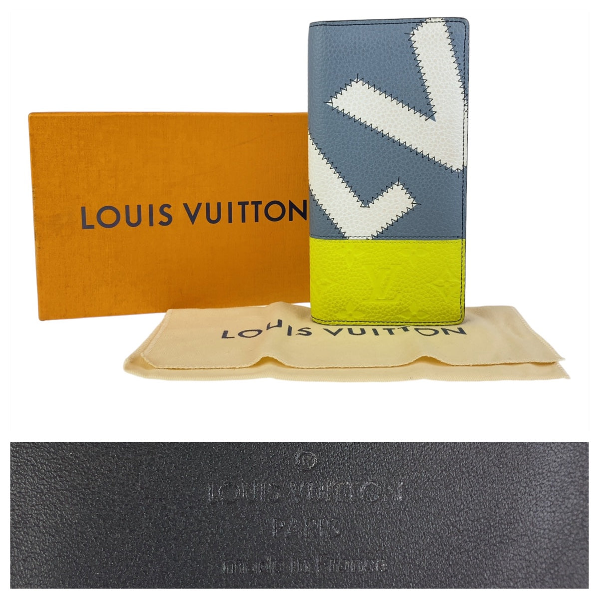 Louis Vuitton Leather Portefeuille Brazza Wallet