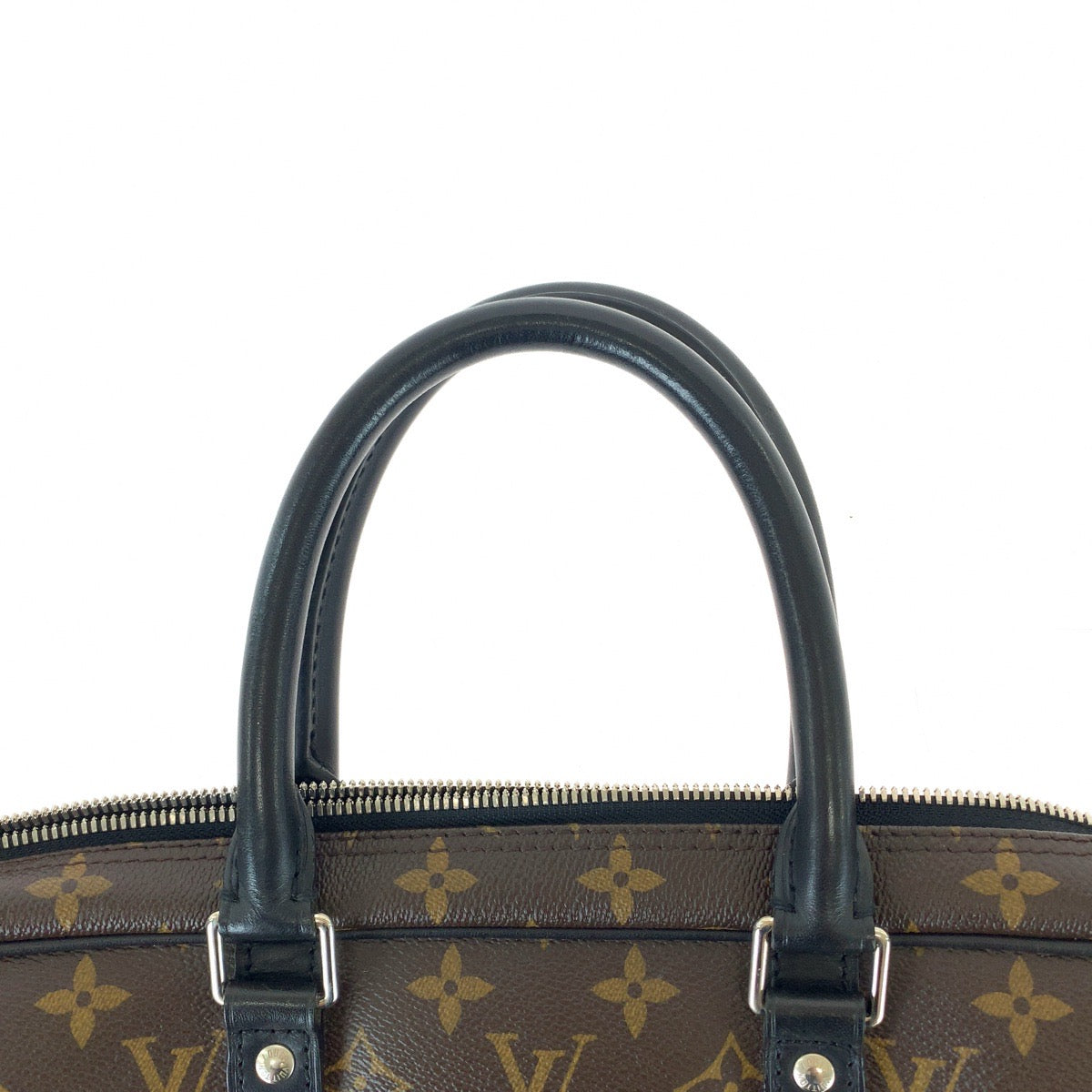 Louis Vuitton Monogram Macassar Document Voyage Briefcase M40225 in Very Good Condition