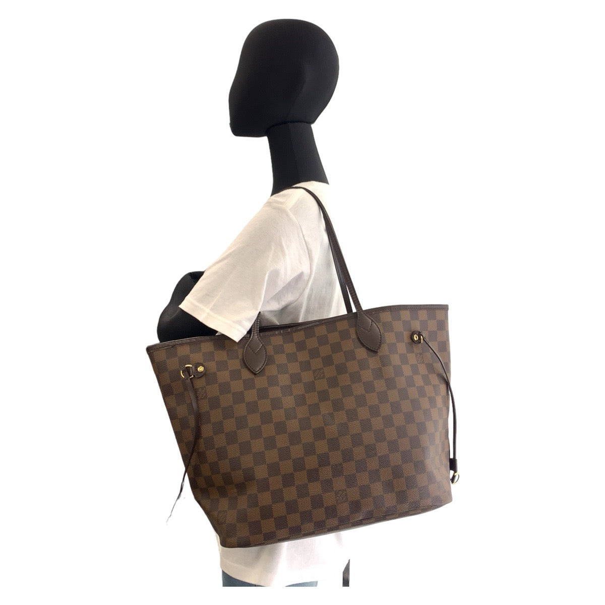 Louis Vuitton Damier Neverfull MM Tote Bag N51105 in Very Good Condition