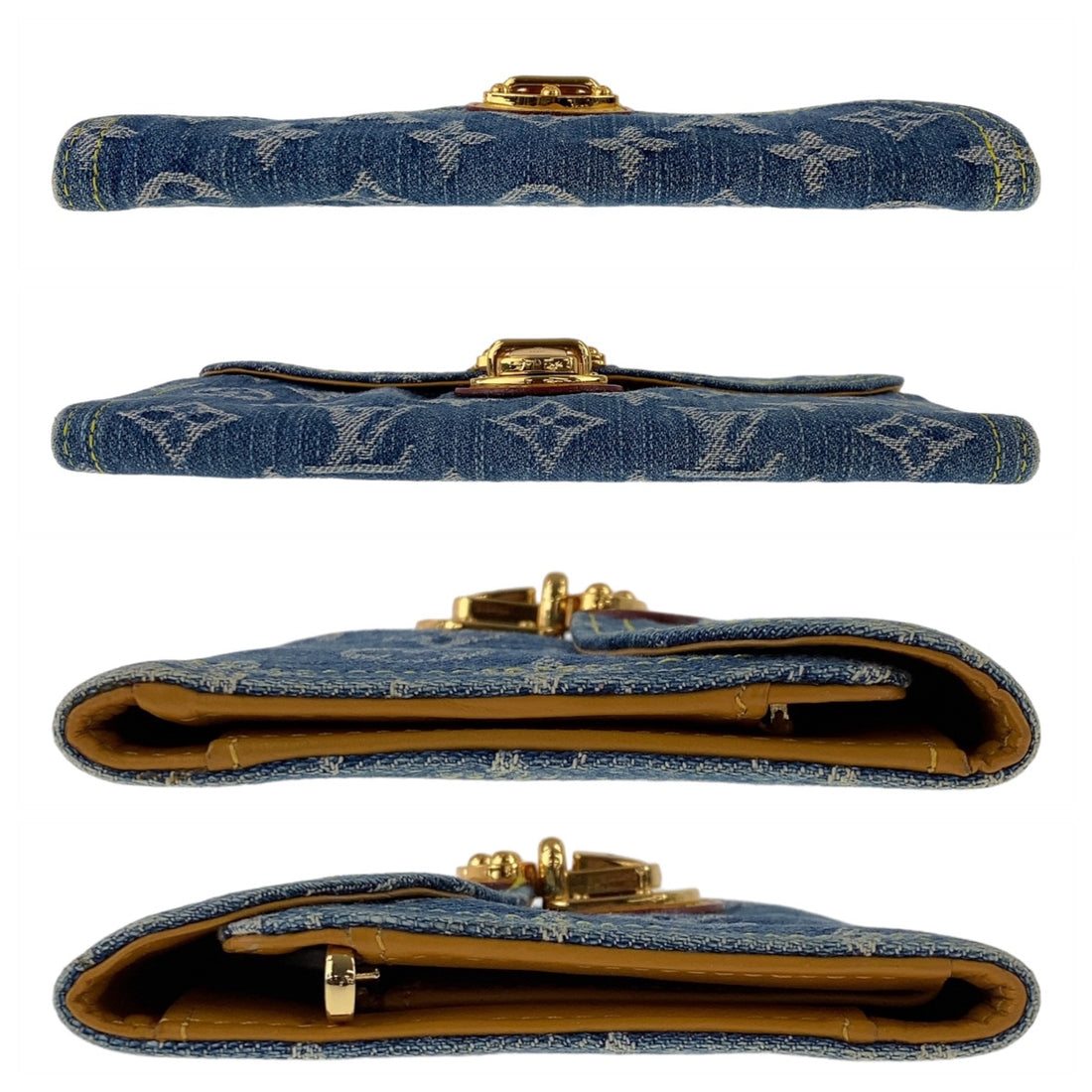 Louis Vuitton Denim Amelia Long Wallet M95511