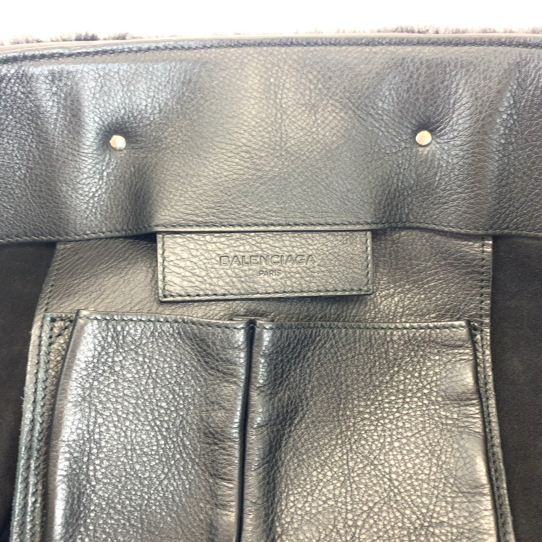 Balenciaga Sheepskin Leather Paper Tote Bag