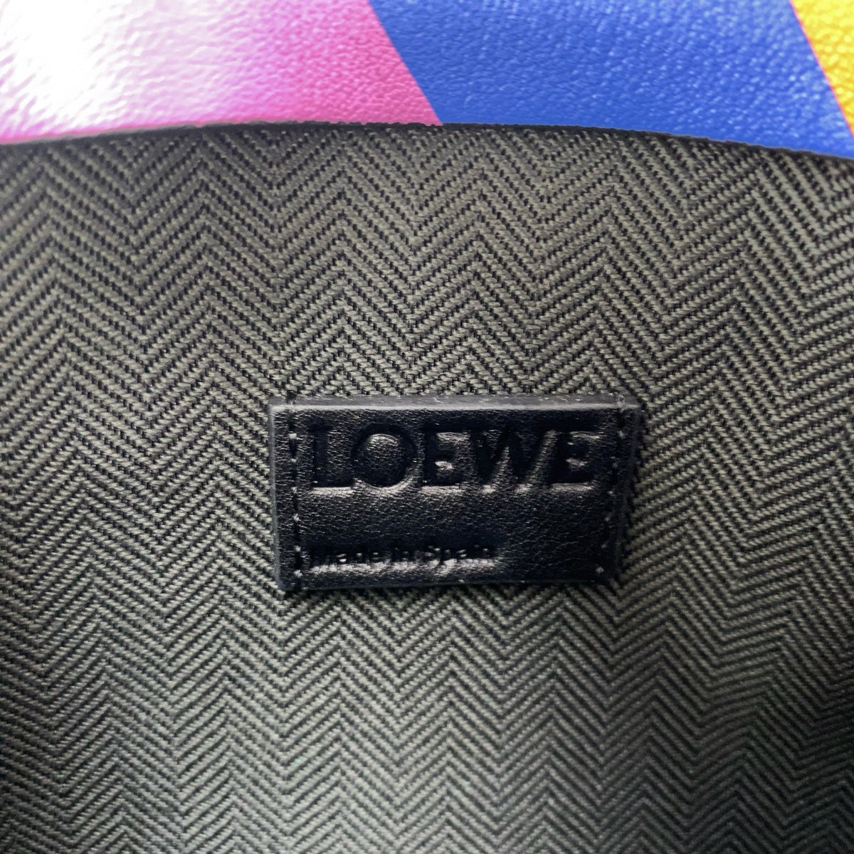 Loewe Leather Anagram T Pouch Stamp Clutch Bag in Great Condition