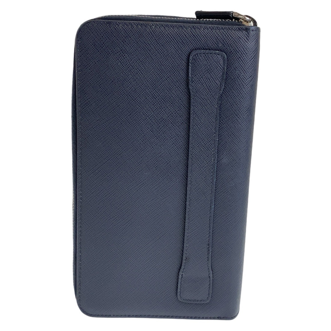 Prada Saffiano Leather Long Wallet Navy